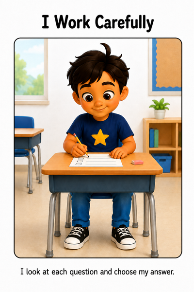 State Testing Day Social Story