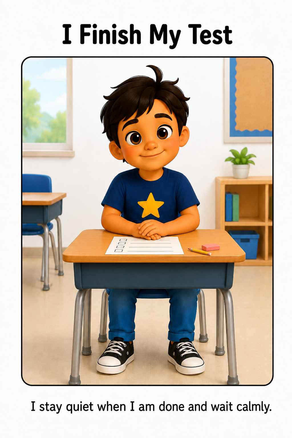 State Testing Day Social Story Autism