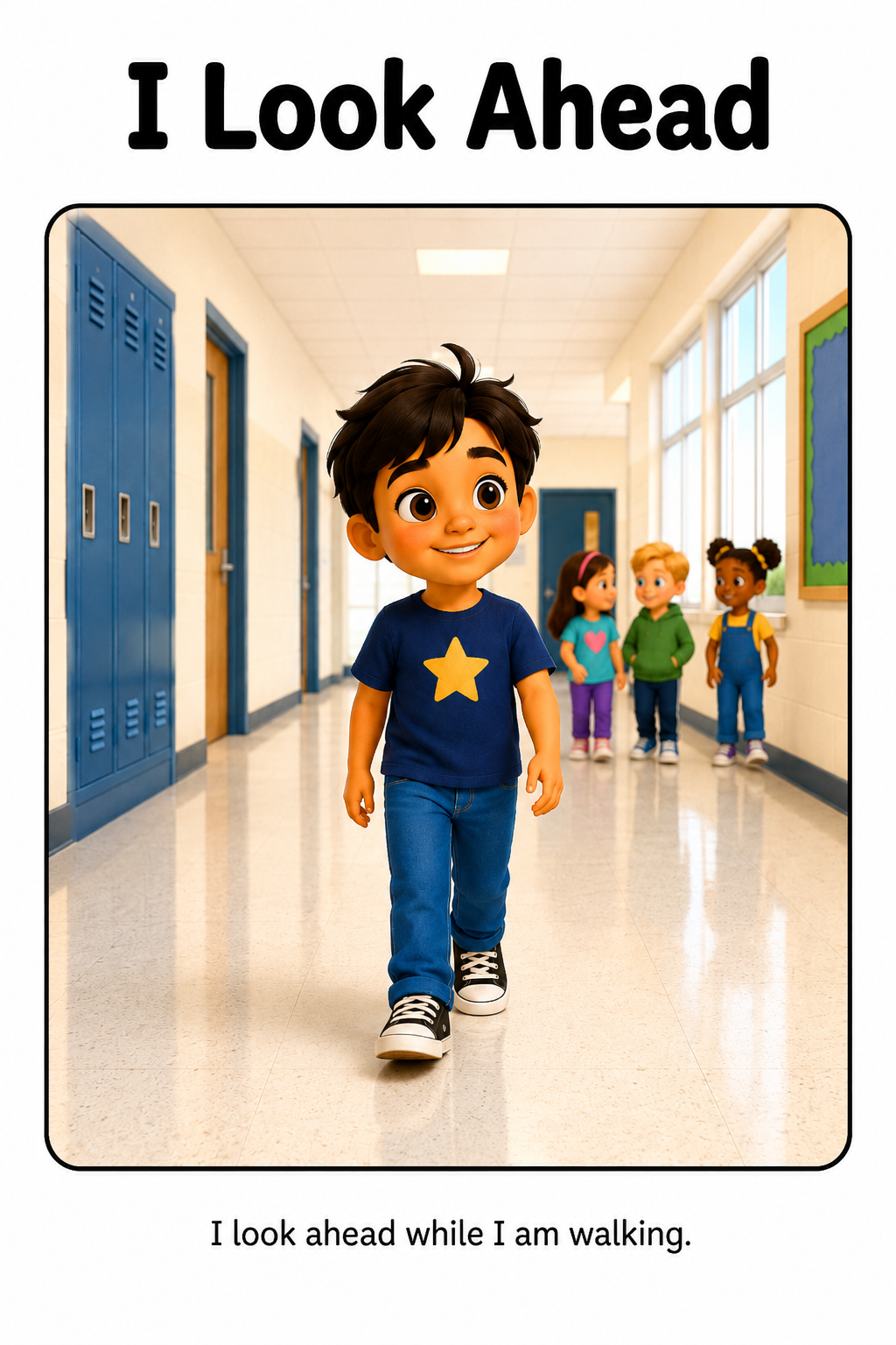 How To Walk In The Hallway Social Story