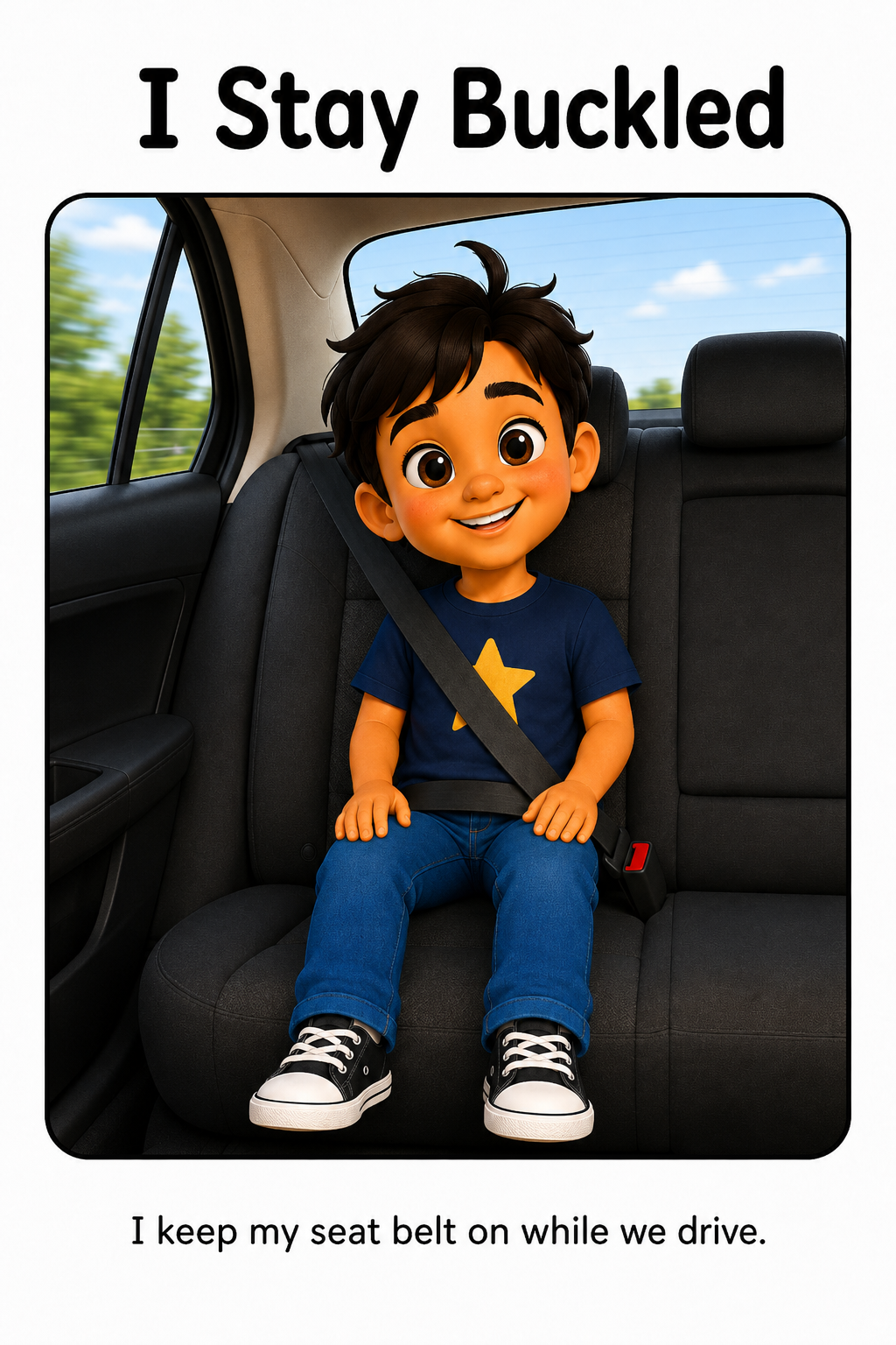 Riding In The Car Safely Social Story