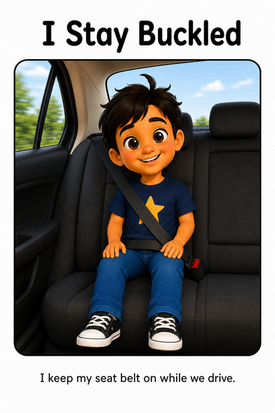 Riding In The Car Safely Social Story