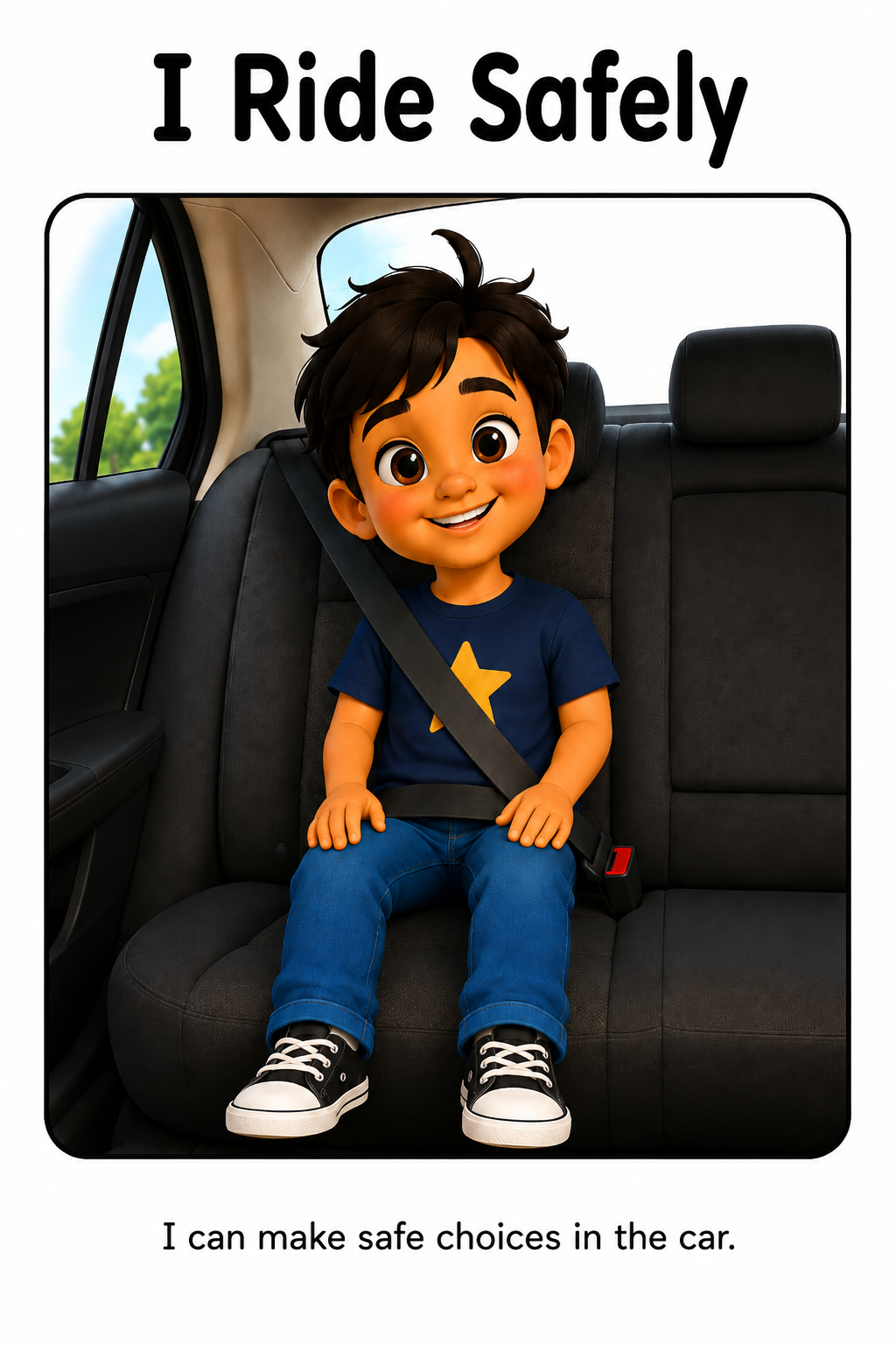 Riding In The Car Safely Social Story
