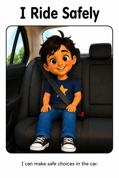 Riding In The Car Safely Social Story