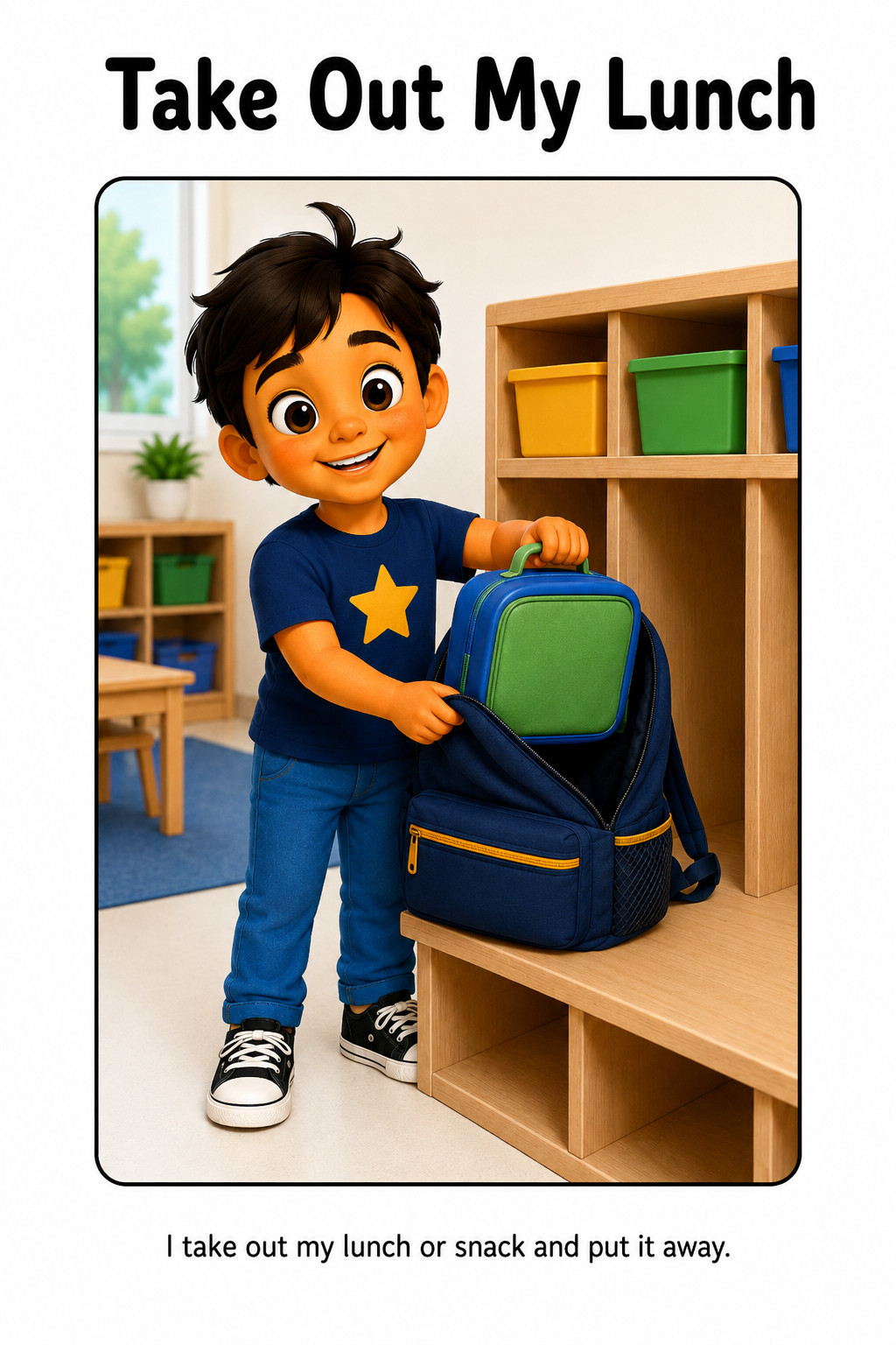 Unpacking My Backpack Social Story