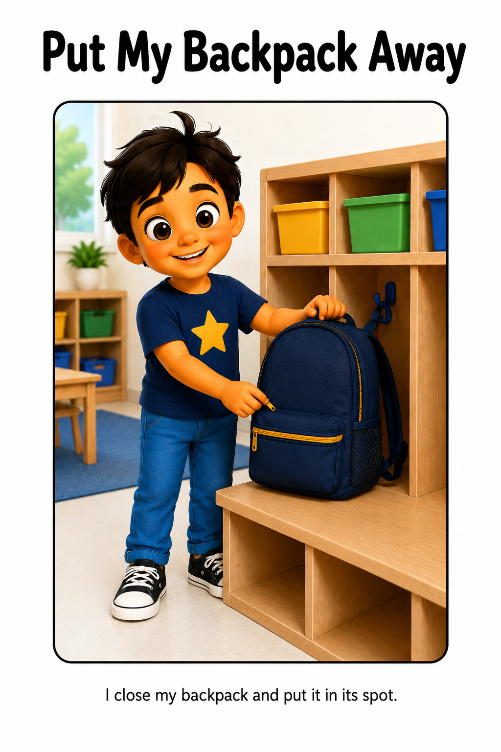 Unpacking My Backpack Social Story
