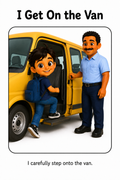 Riding the School Van Social Story
