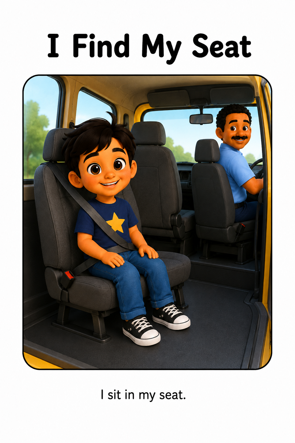 Riding the School Van Social Story