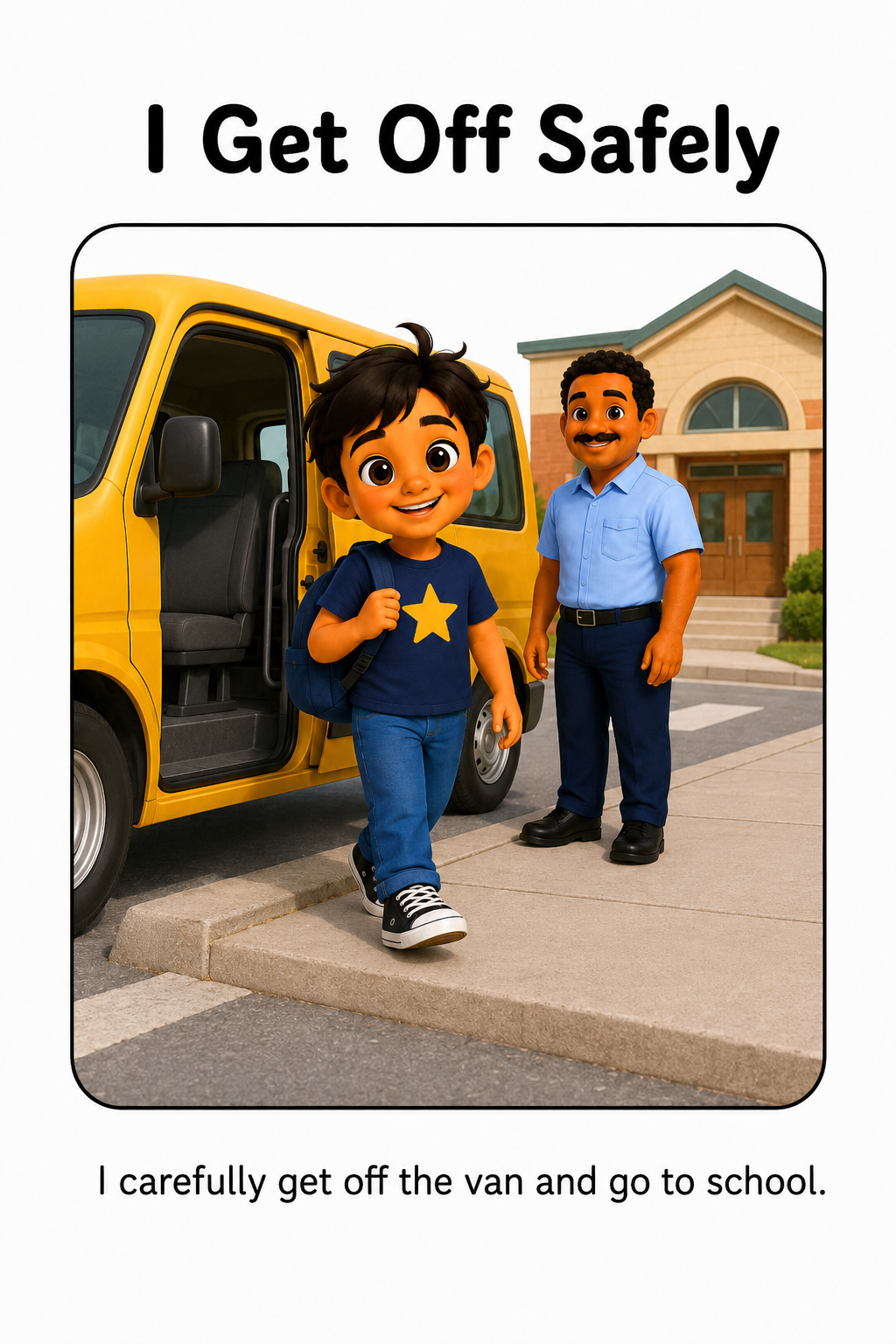 Riding the School Van Social Story