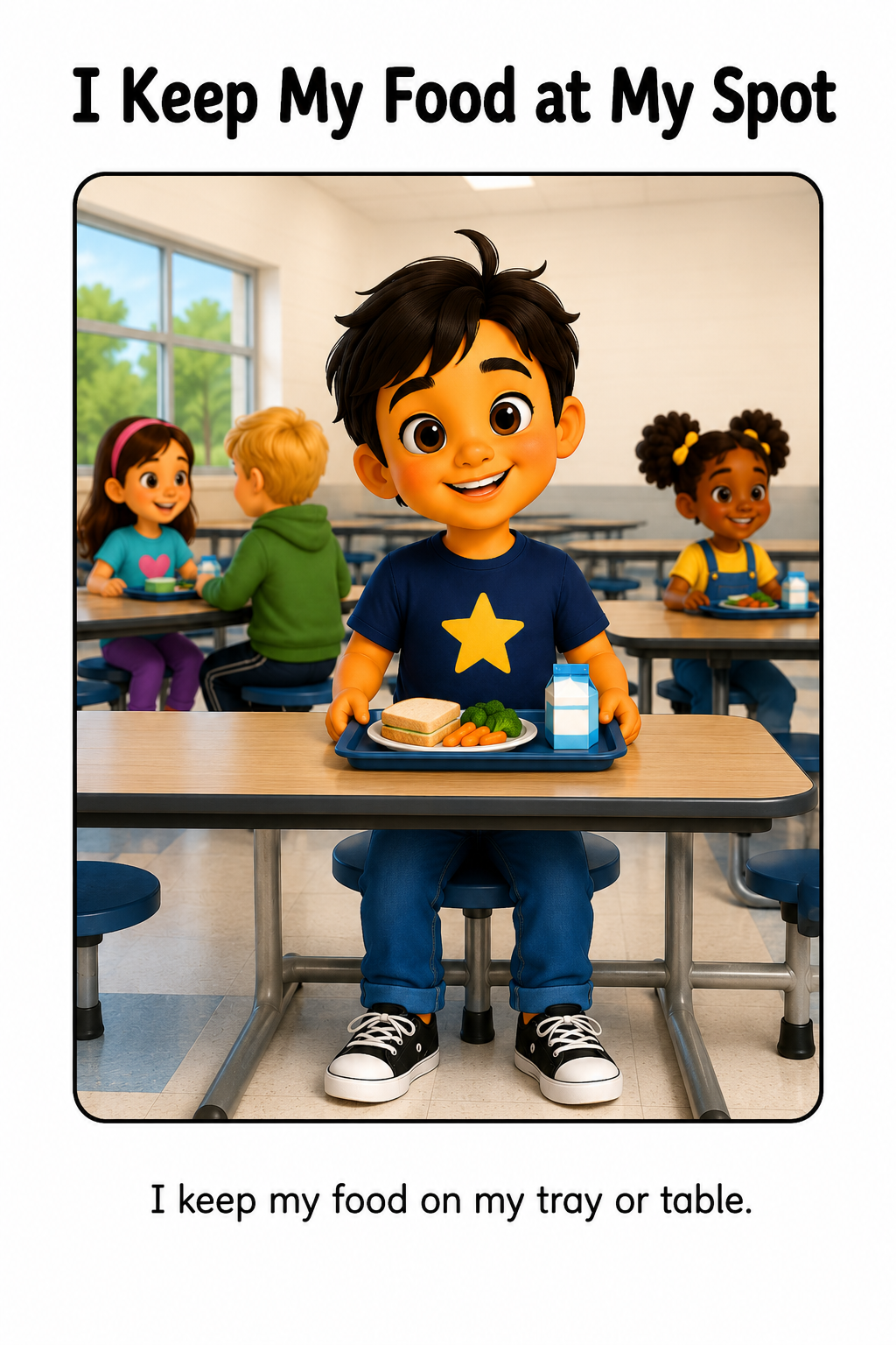 Cafeteria Rules Social Story for Autism | Speech Fuel