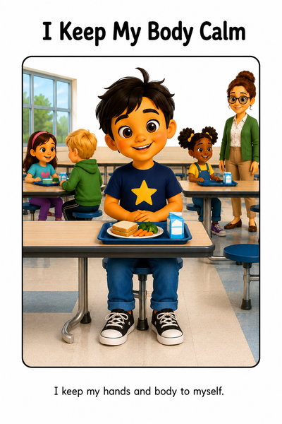 Cafeteria Rules Social Story