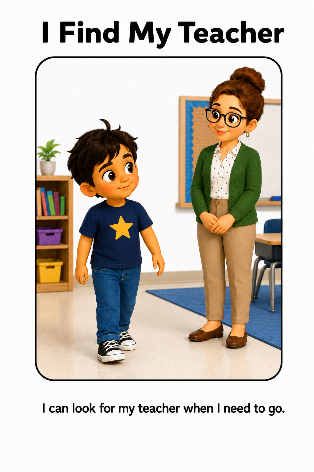 Asking to Go to the Bathroom Social Story for Autism | Speech Fuel