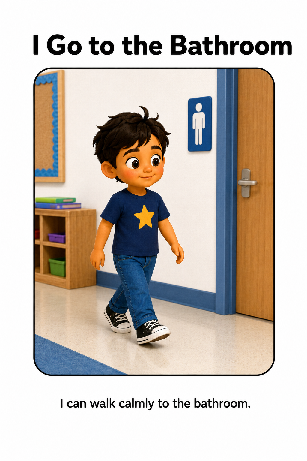 Asking to Go to the Bathroom Social Story for Autism | Speech Fuel