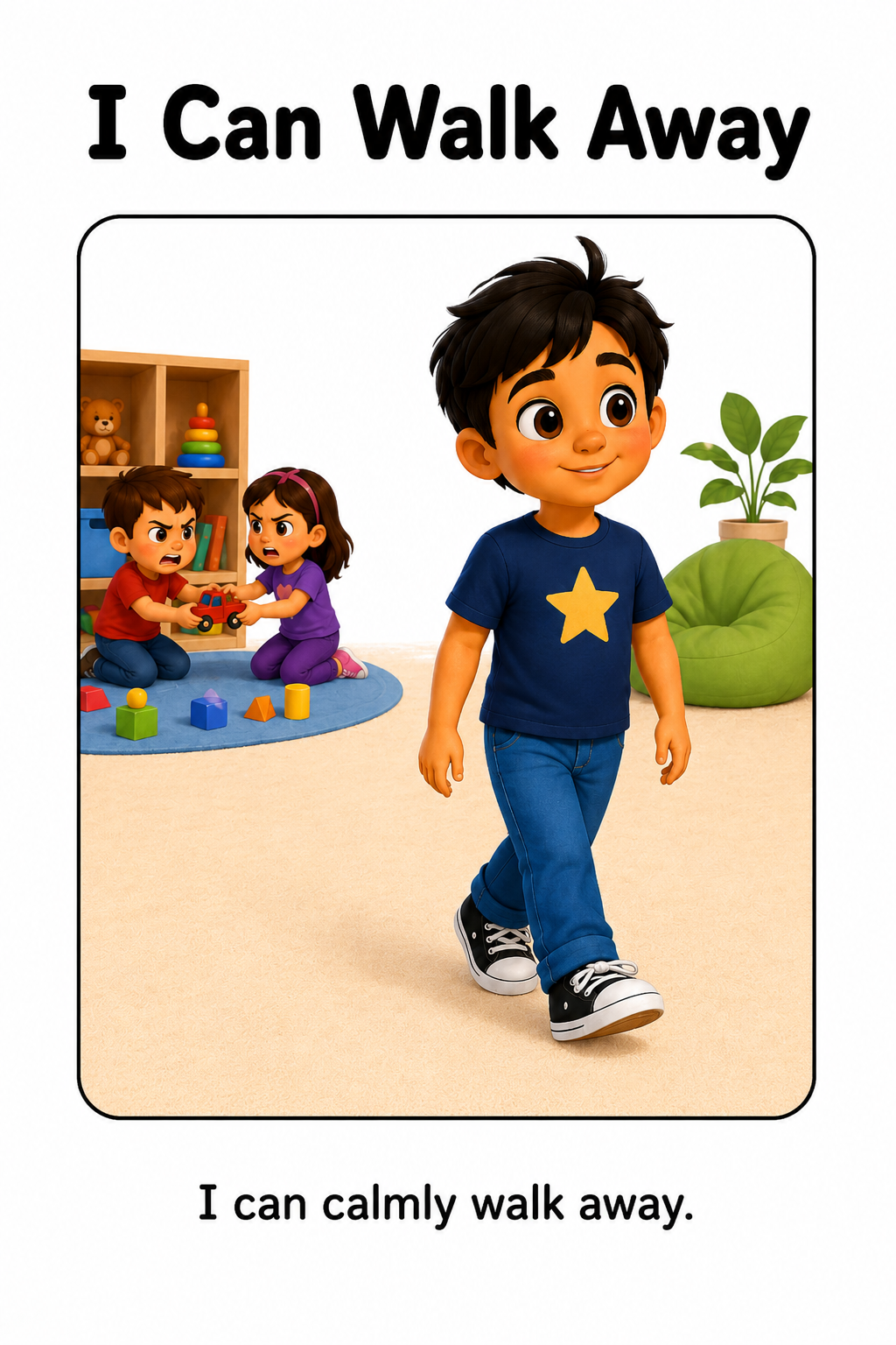 Walking Away When I Am Upset Social Story for Autism