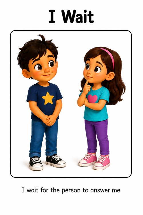 Asking Before Hugging Social Story