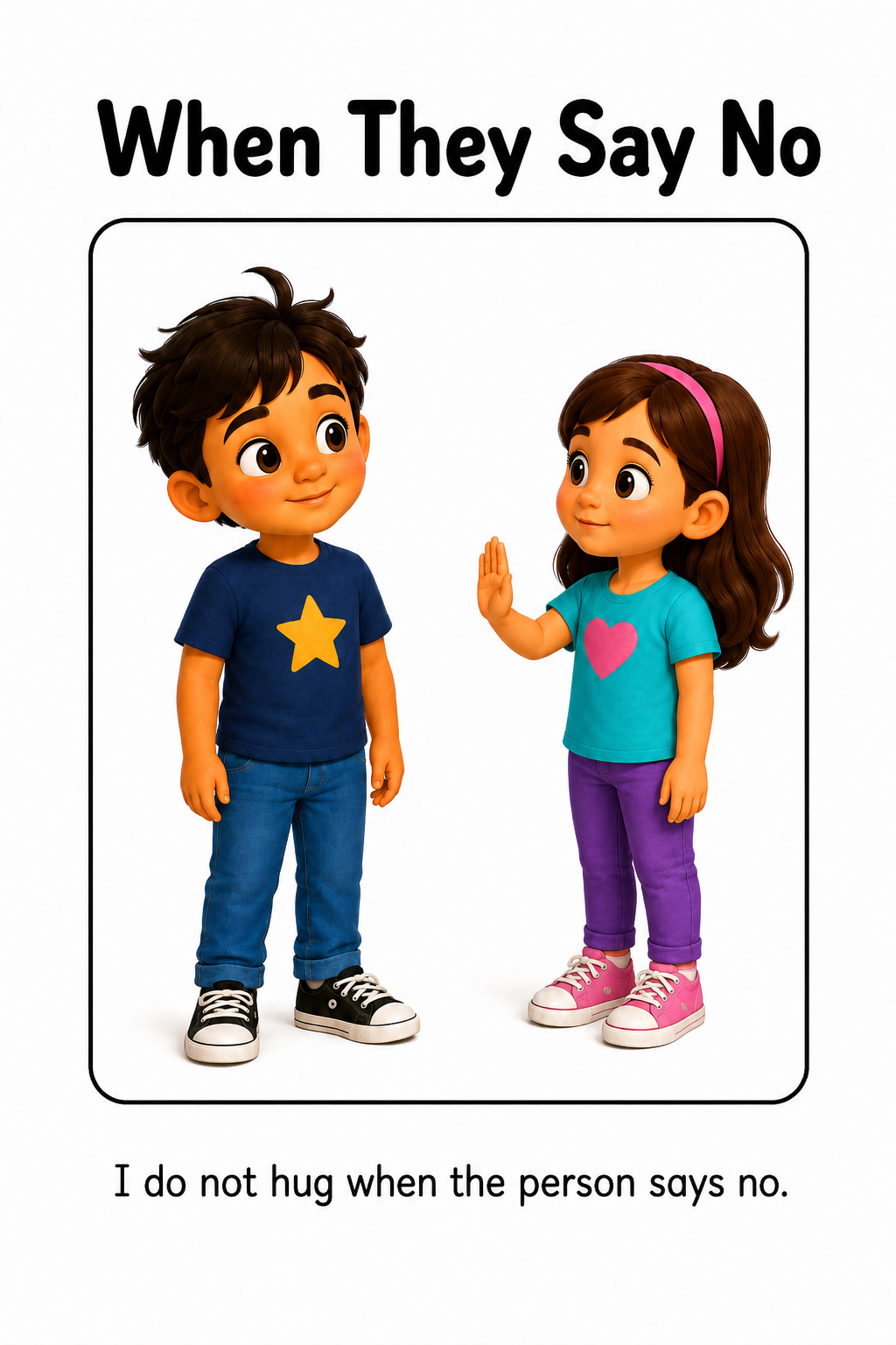 Asking Before Hugging Social Story for Autism | Speech Fuel