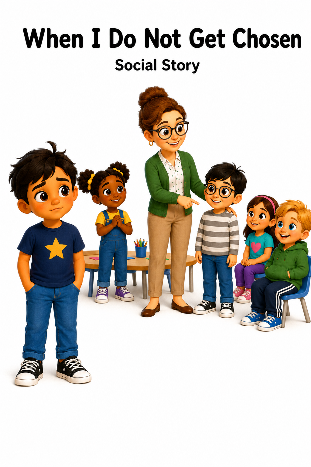 When I Do Not Get Chosen Social Story for Autism | Speech Fuel