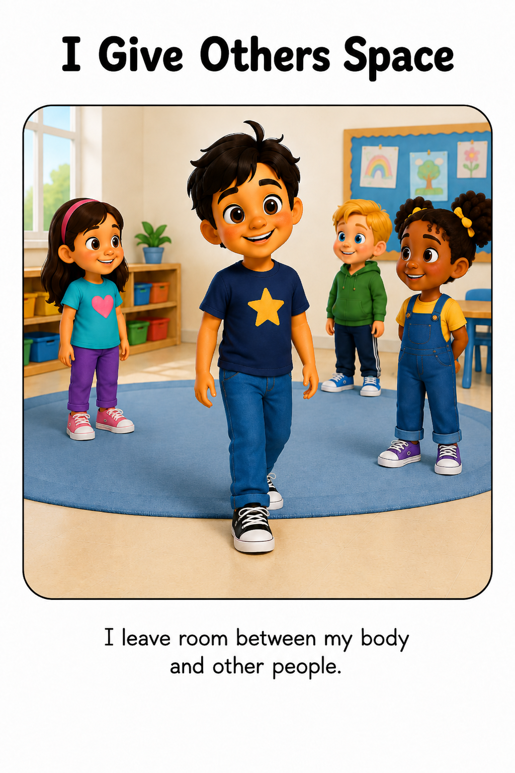 Keeping My Body in My Space Social Story for Autism