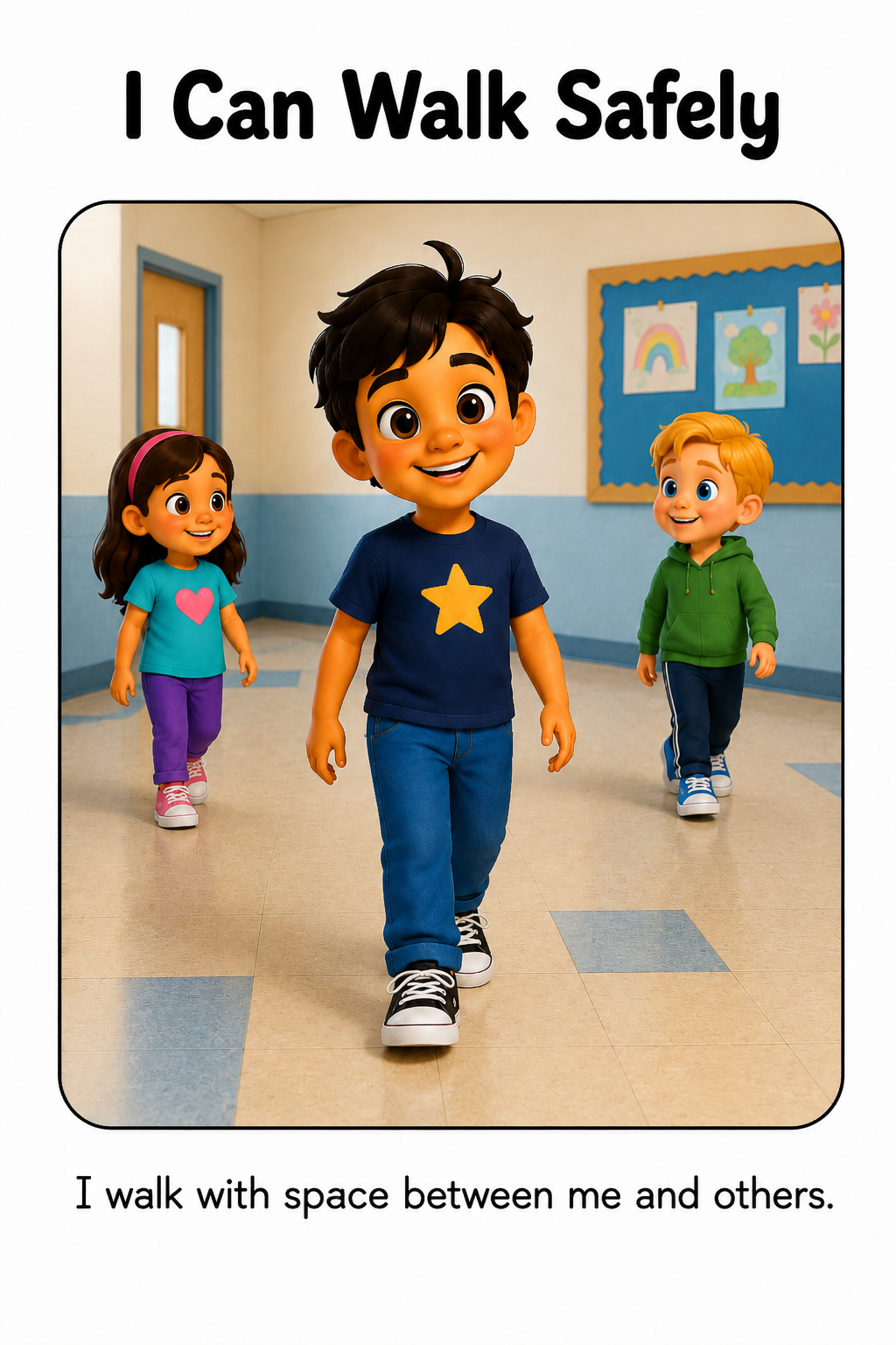 Keeping My Body in My Space Social Story for Autism