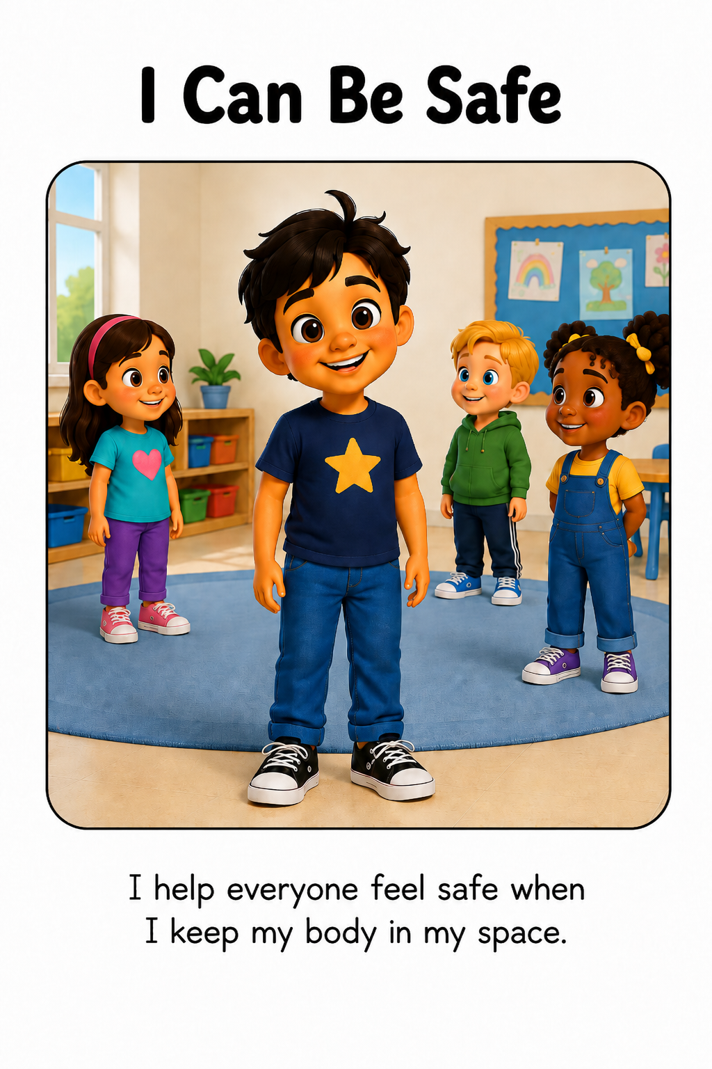 Keeping My Body in My Space Social Story for Autism