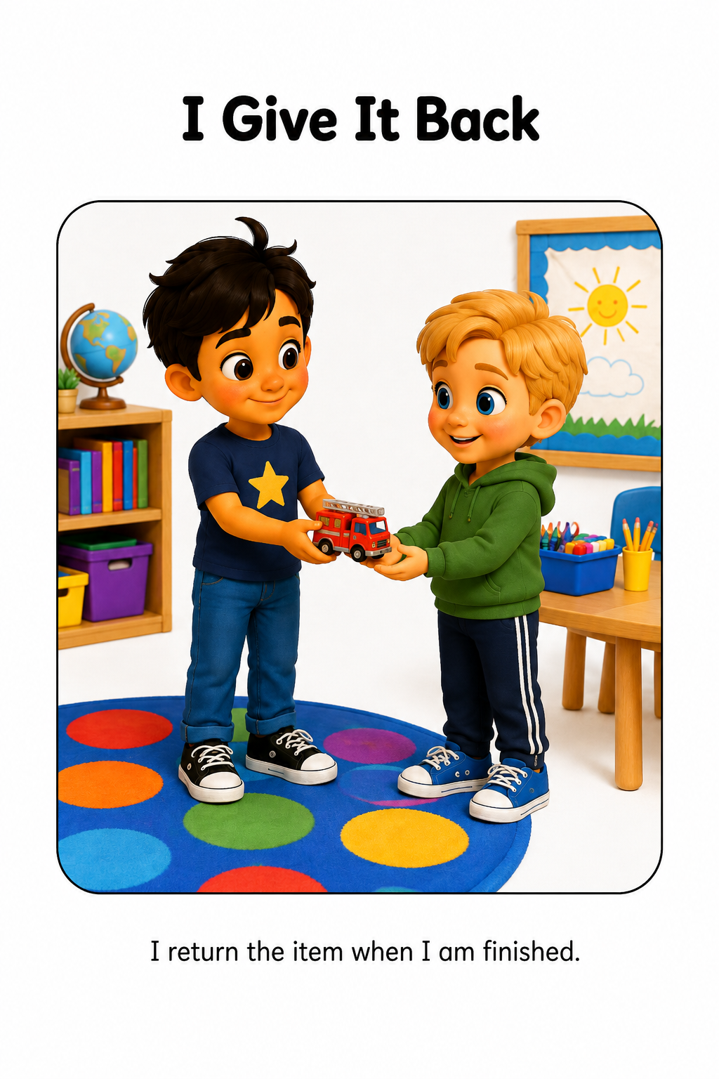 Asking Before I Take Something Social Story for Autism