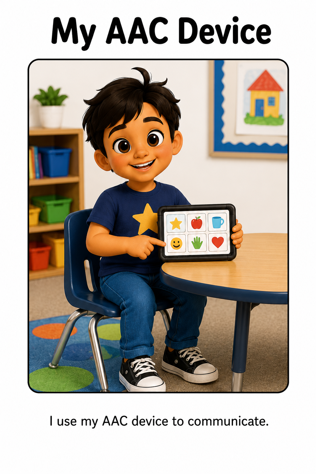 Using My AAC Device With My Teacher Social Story for Autism | Speech Fuel