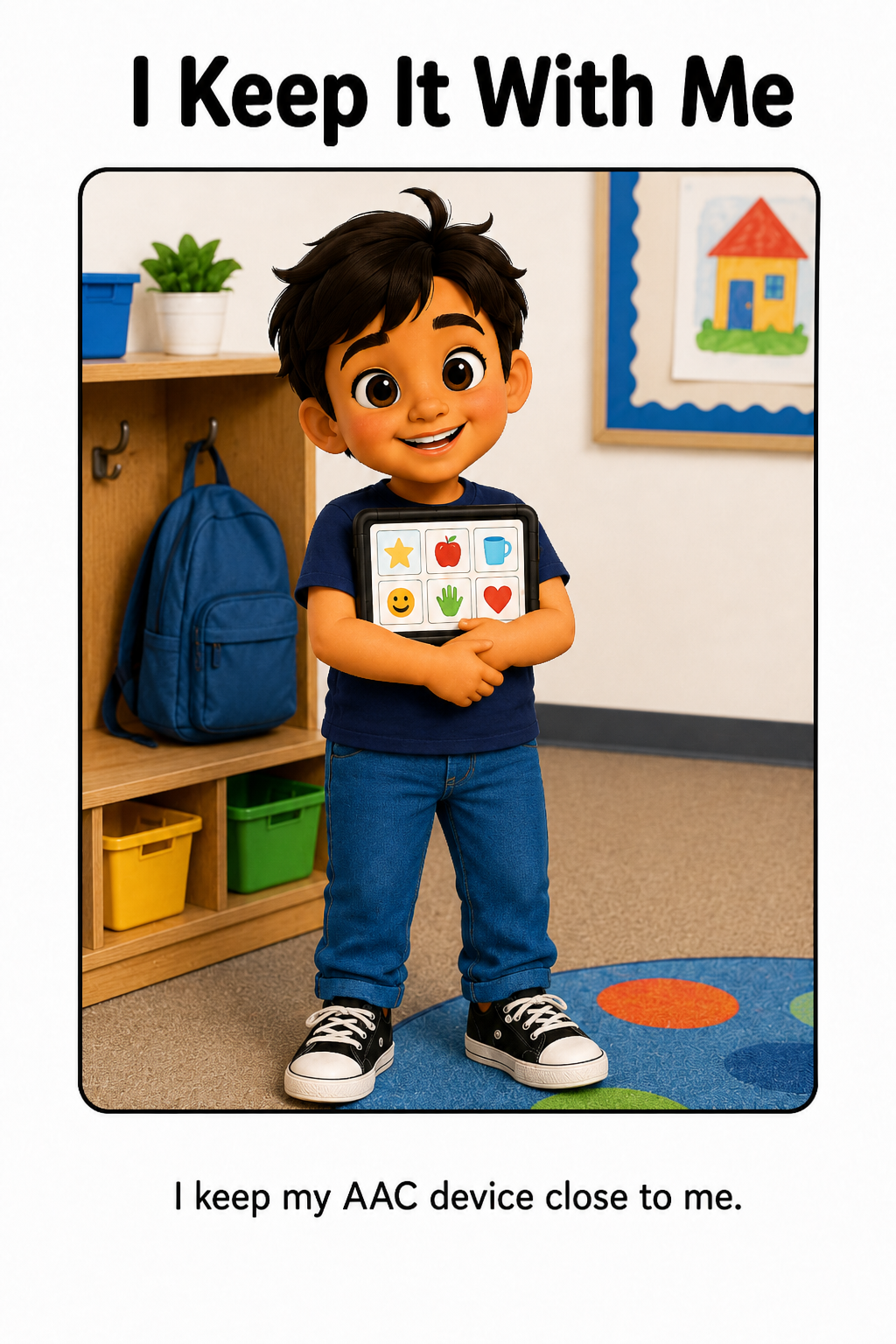 Using My AAC Device With My Teacher Social Story for Autism | Speech Fuel