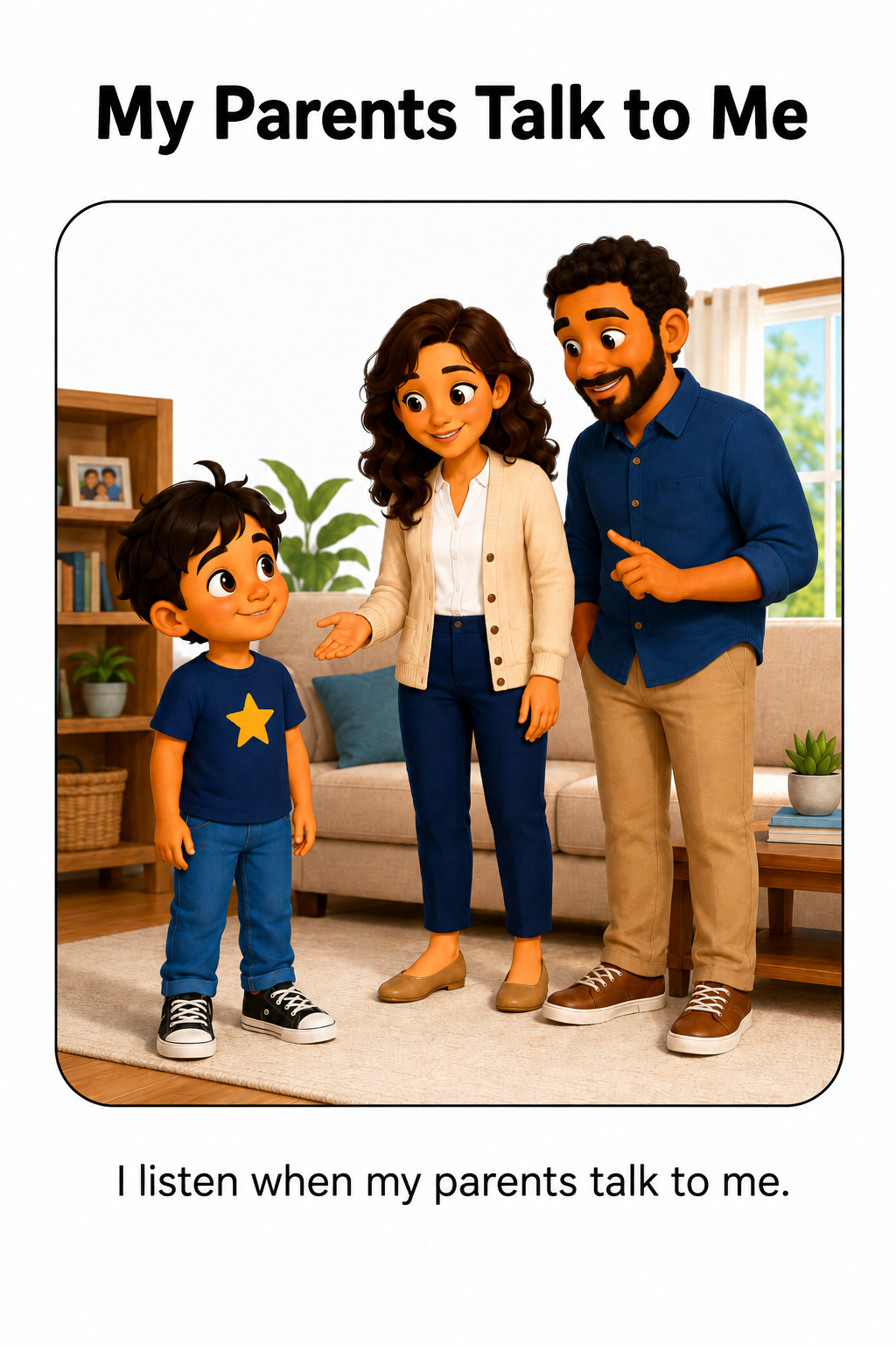 Listening to My Parents Social Story for Autism | Speech Fuel