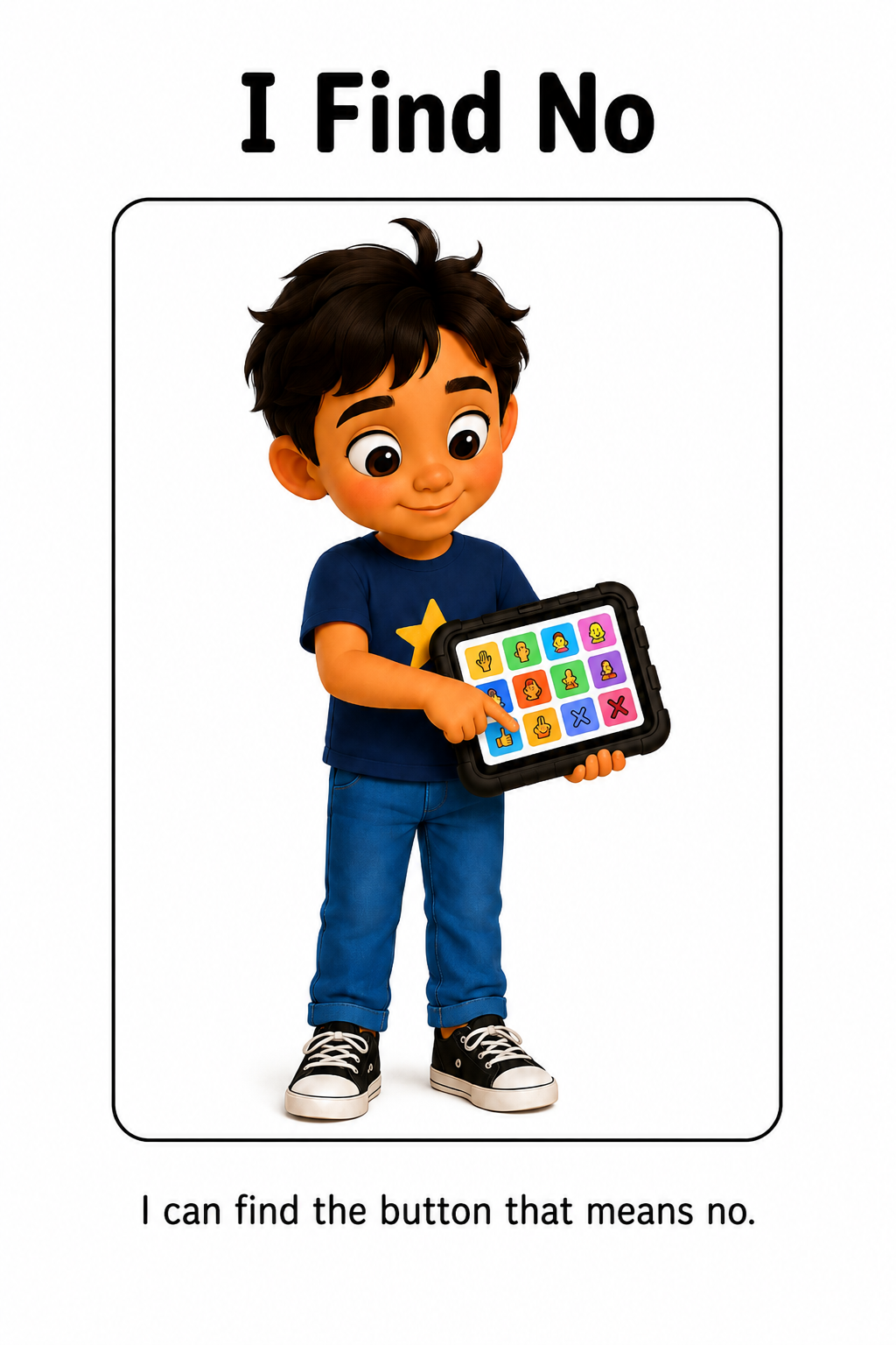 Using My AAC Device to Say No Social Story for Autism | Speech Fuel