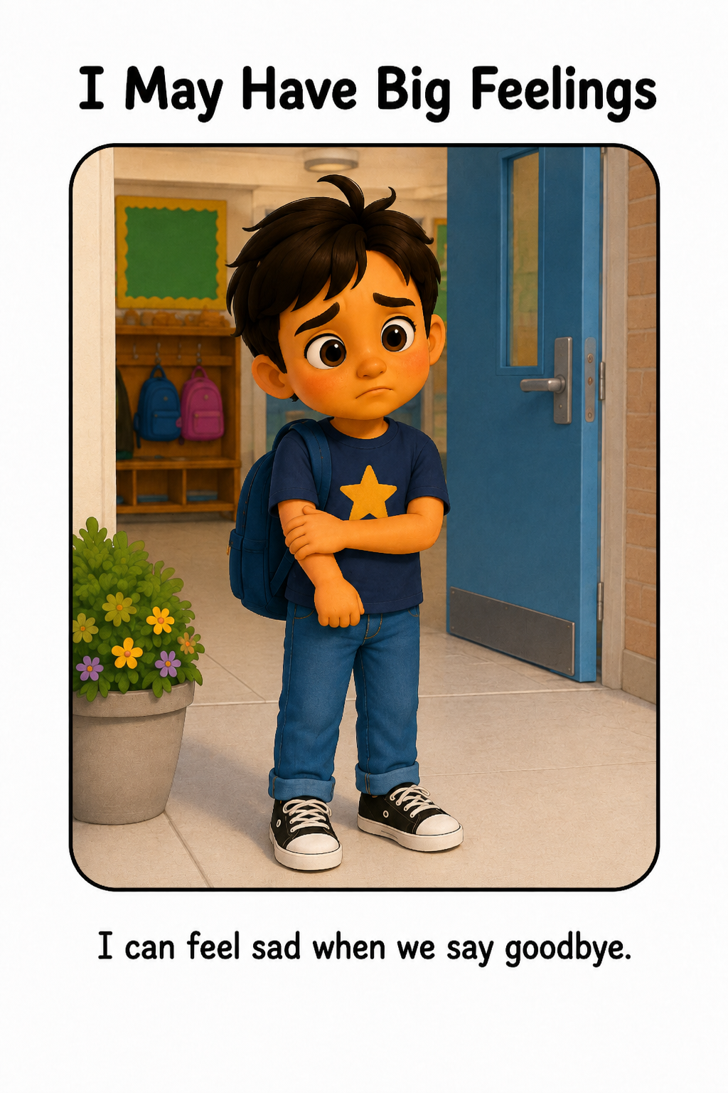 Saying Goodbye at Drop Off Social Story for Autism | Speech Fuel