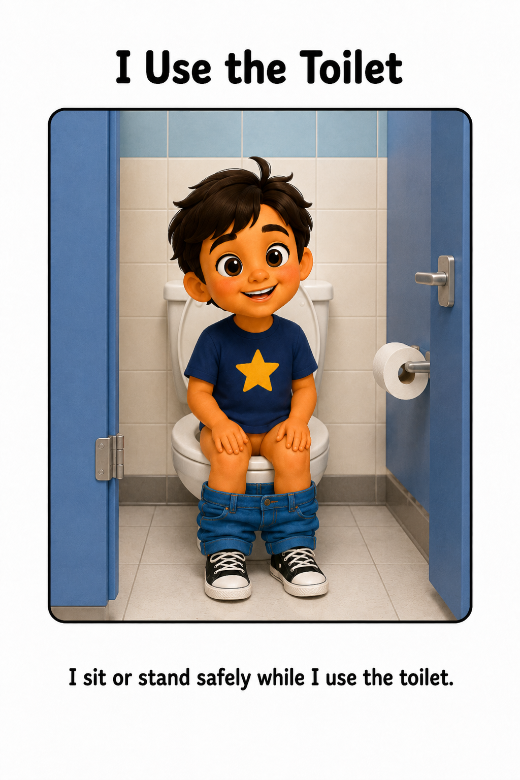 Bathroom Routine at School Social Story for Autism | Speech Fuel