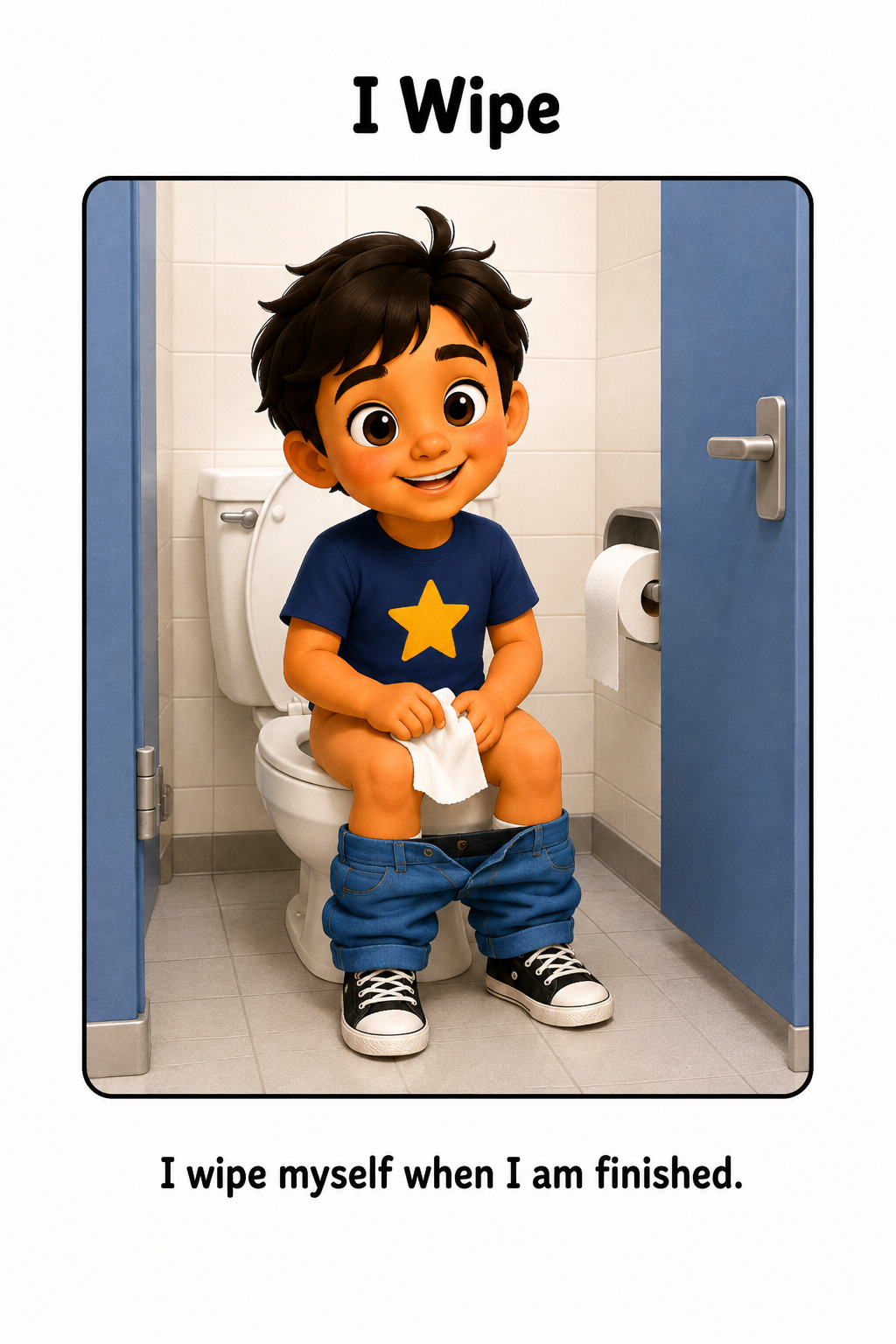 Bathroom Routine at School Social Story for Autism | Speech Fuel