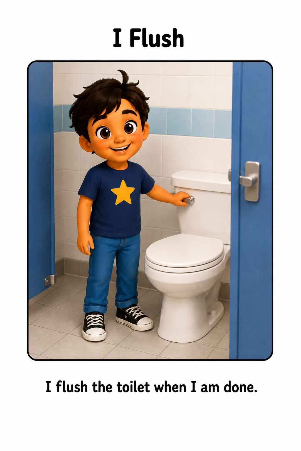 Bathroom Routine at School Social Story for Autism | Speech Fuel
