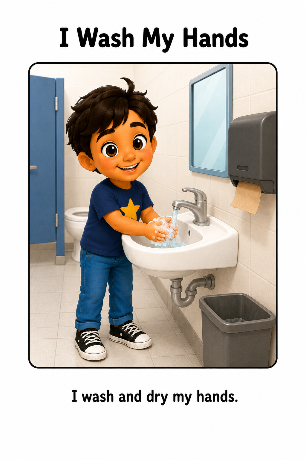 Bathroom Routine at School Social Story for Autism | Speech Fuel