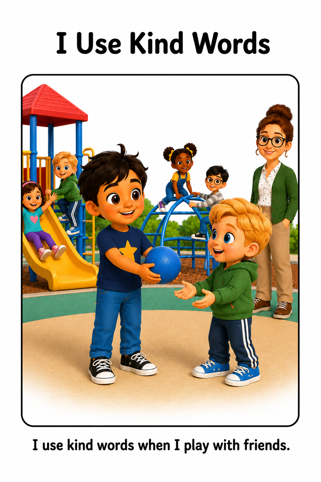 Recess Rules Social Story for Autism | Speech Fuel