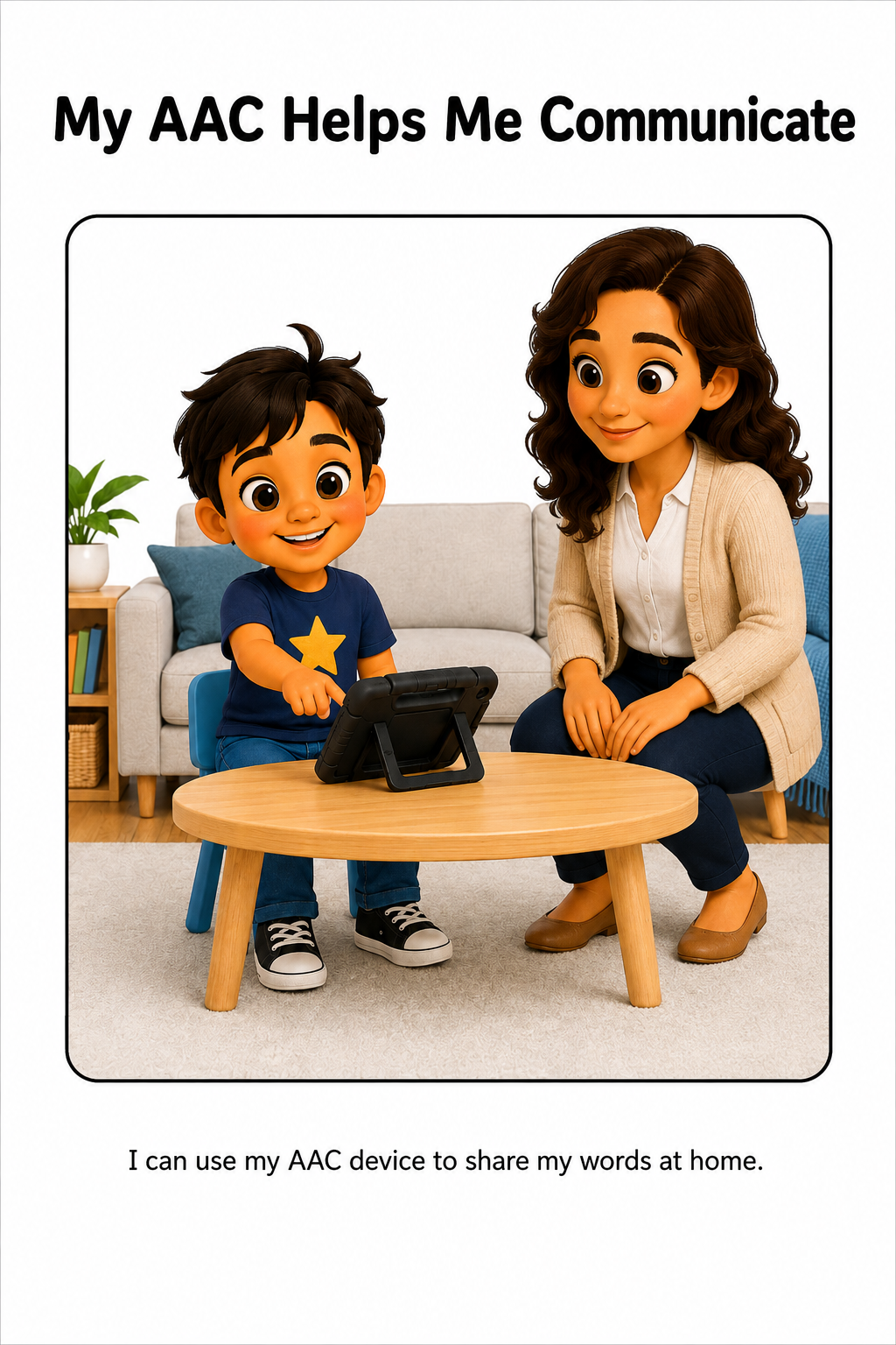 Using My AAC Device at Home Social Story for Autism | Speech Fuel