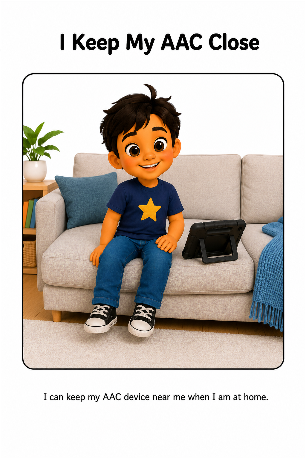 Using My AAC Device at Home Social Story for Autism | Speech Fuel