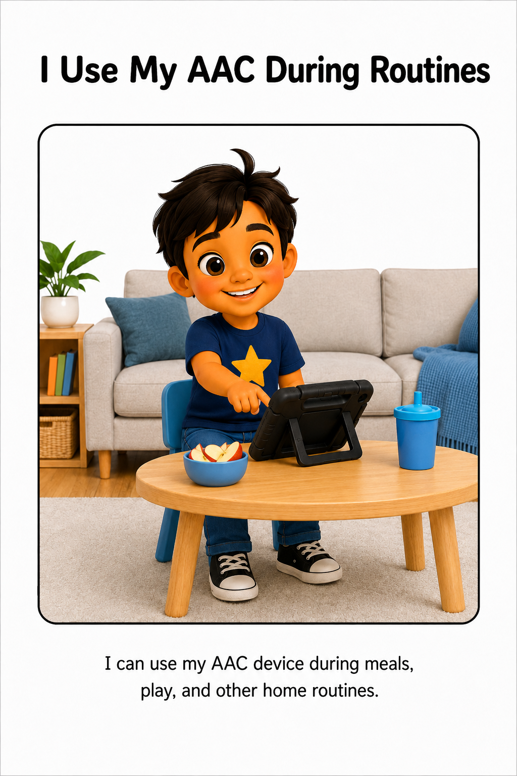 Using My AAC Device at Home Social Story for Autism | Speech Fuel