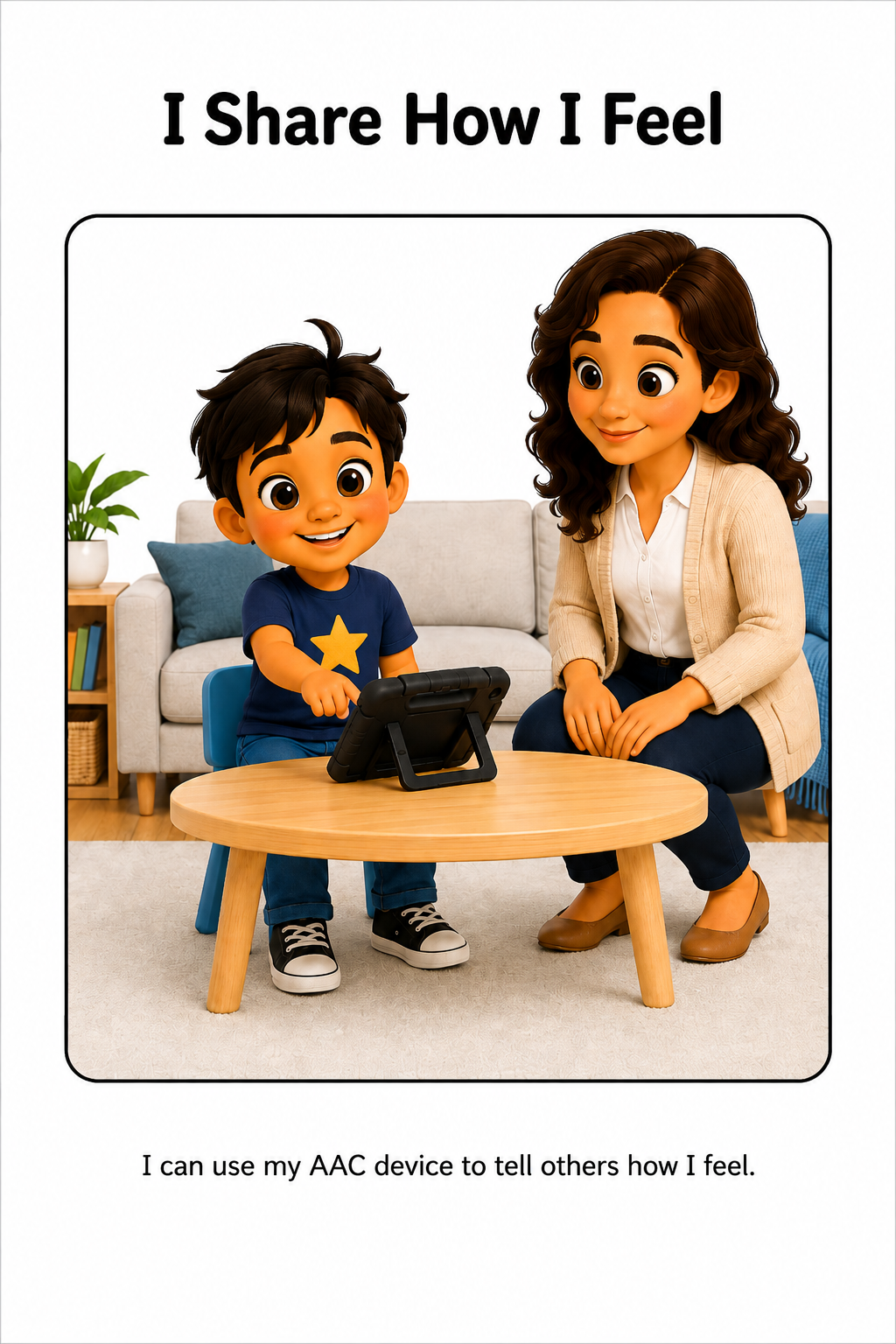 Using My AAC Device at Home Social Story for Autism | Speech Fuel
