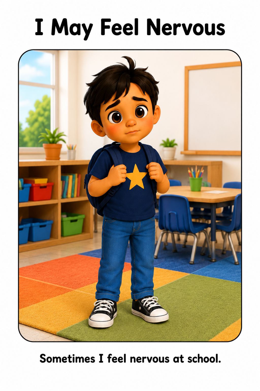 When I Feel Nervous at School Social Story for Autism | Speech Fuel