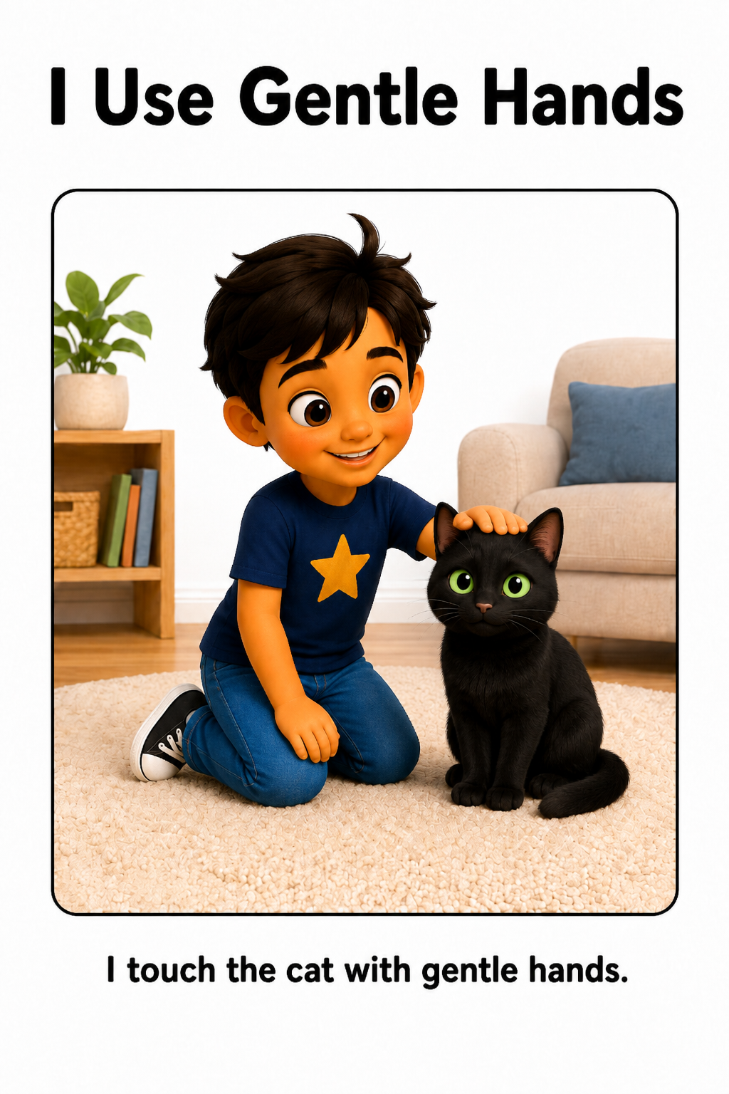 Gentle Hands With Cats Social Story for Autism | Speech Fuel