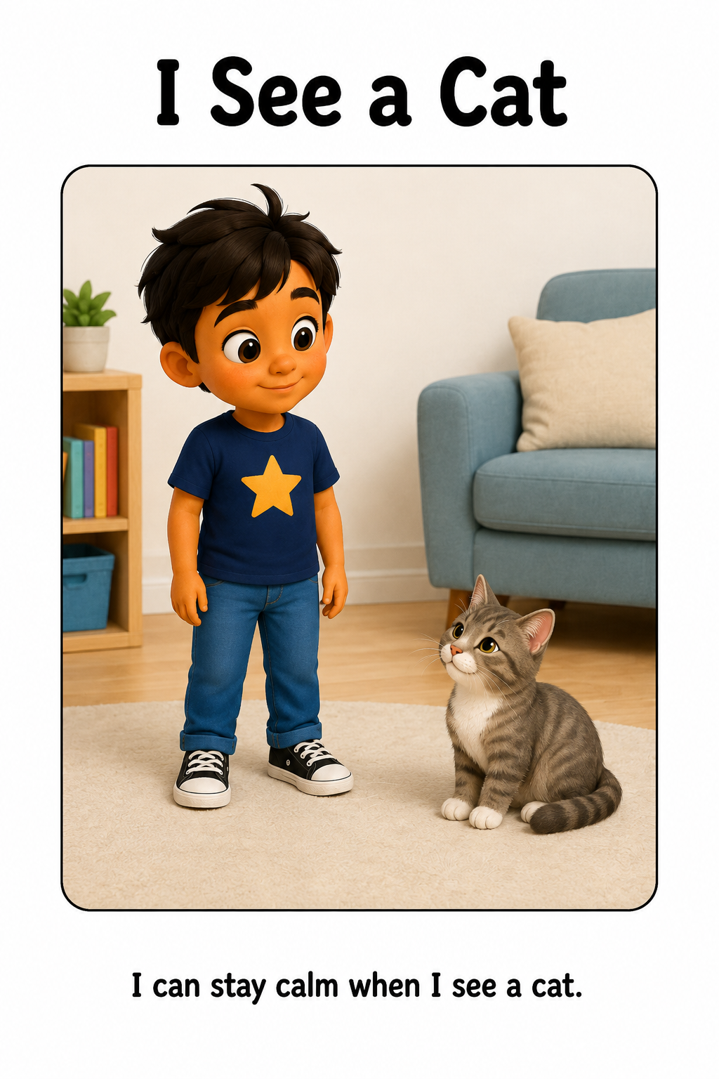 Petting a Cat Social Story for Autism | Speech Fuel