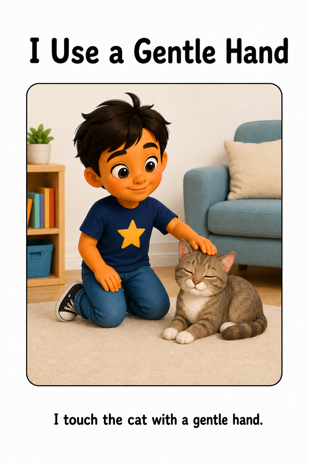 Petting a Cat Social Story for Autism | Speech Fuel