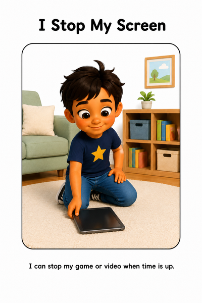 Screen Time Social Story