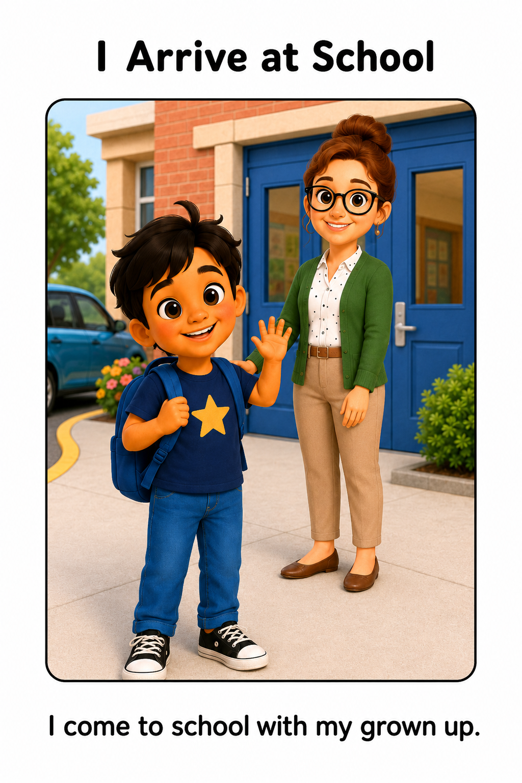 School Drop Off Social Story for Autism | Speech Fuel