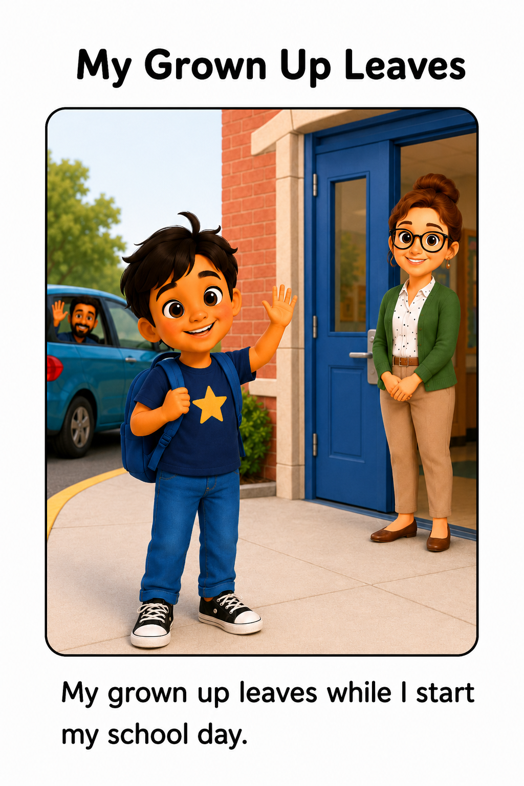 School Drop Off Social Story for Autism | Speech Fuel