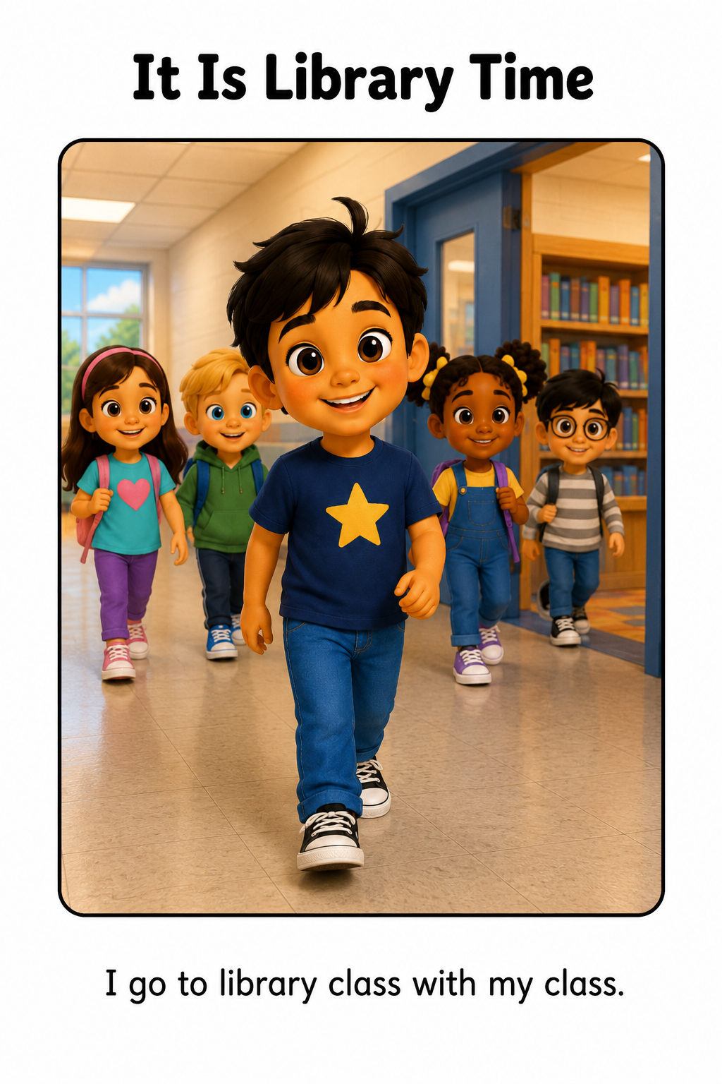 Going to Library Class Social Story for Autism | Speech Fuel