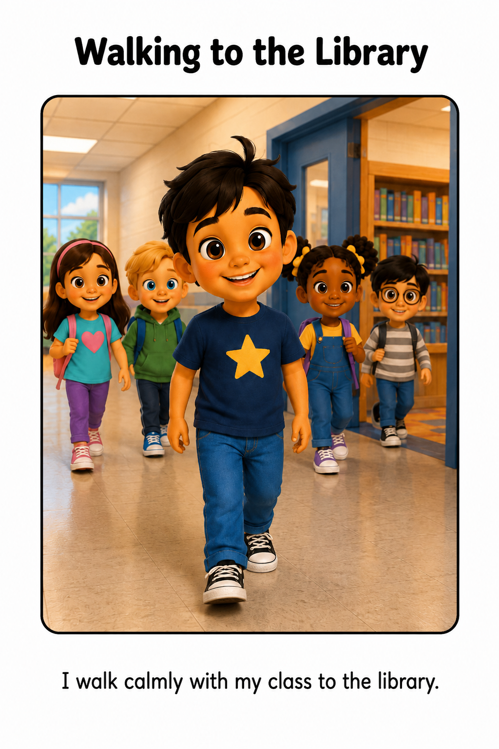 Going to Library Class Social Story for Autism | Speech Fuel