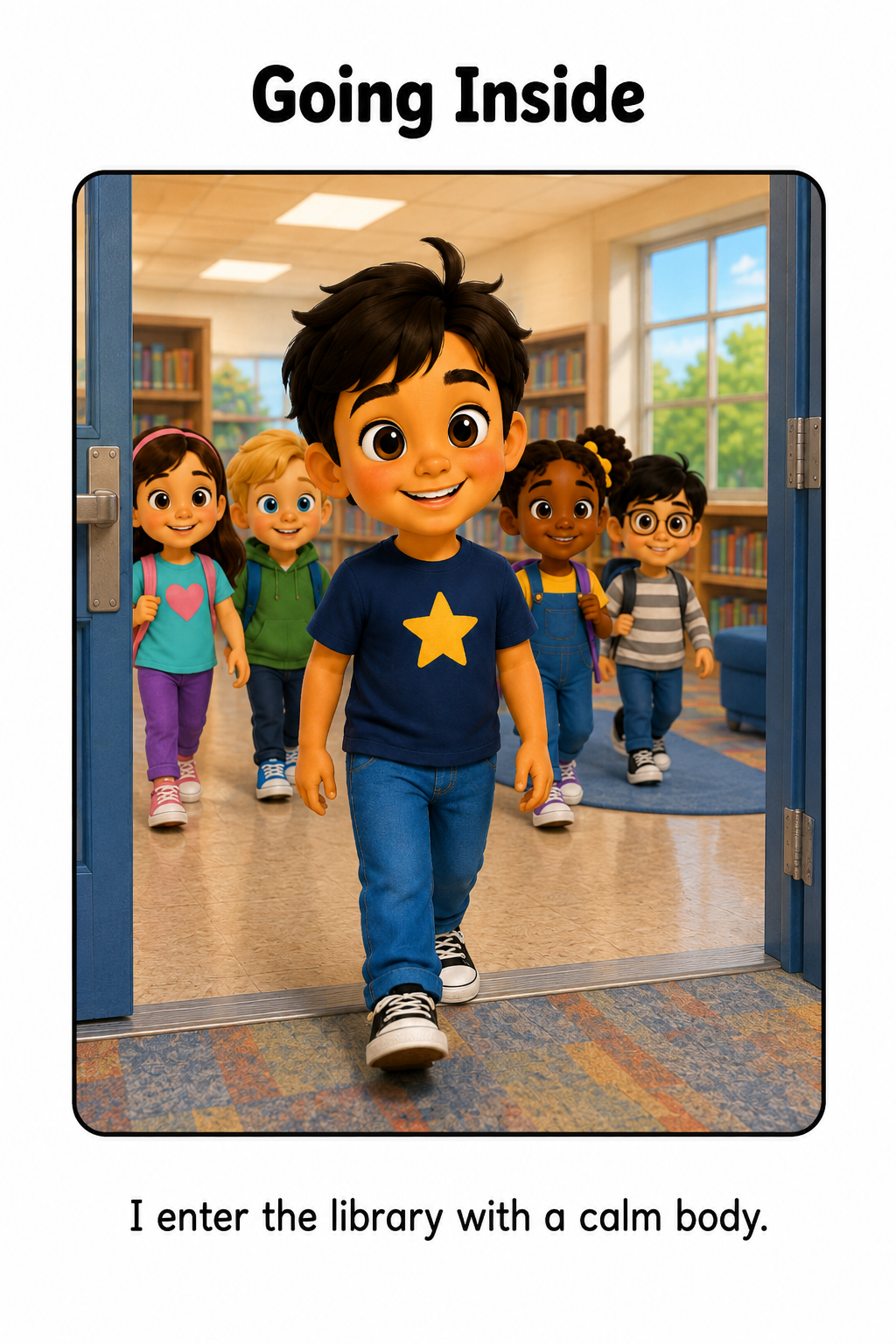 Going to Library Class Social Story for Autism | Speech Fuel