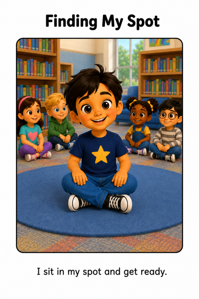 Going to Library Class Social Story