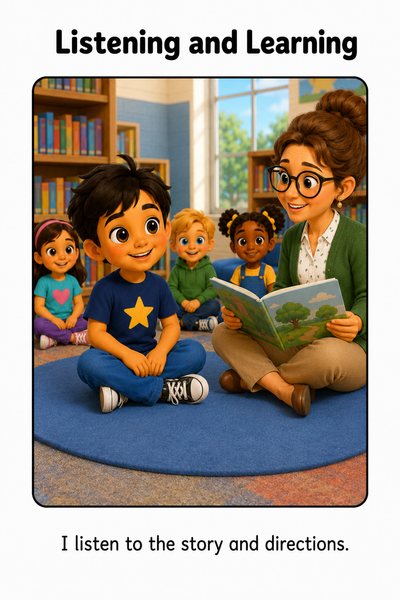 Going to Library Class Social Story